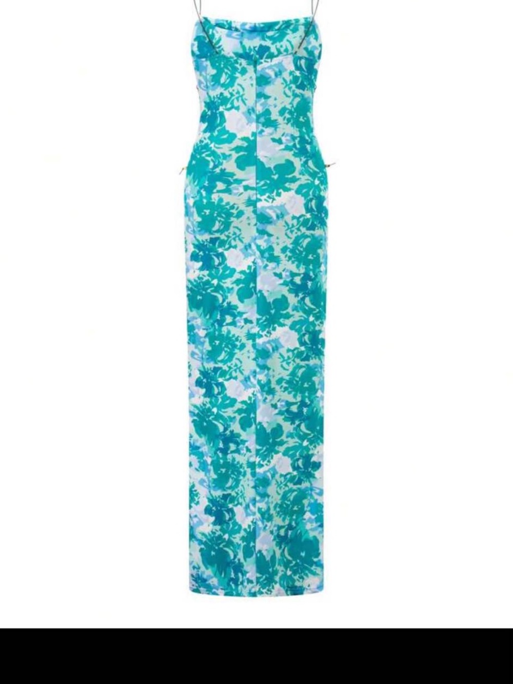SHEIN Teal & White Floral Maxi Dress
